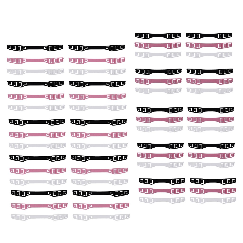 Set Of 60 Flexible Plastic Child 4-Gears Adjustable Ear Grips Extension Hook
