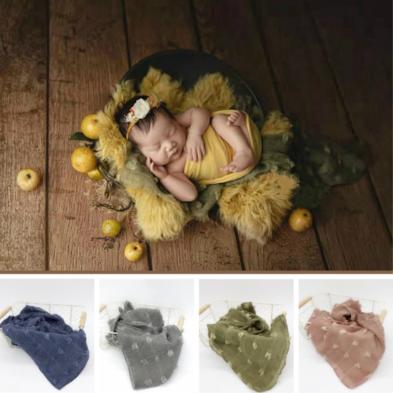 Nyfødt fotografering rekvisitter retro baby baggrund tæpper spædbarn wraps studie tilbehør baby shoot dekorative tæpper