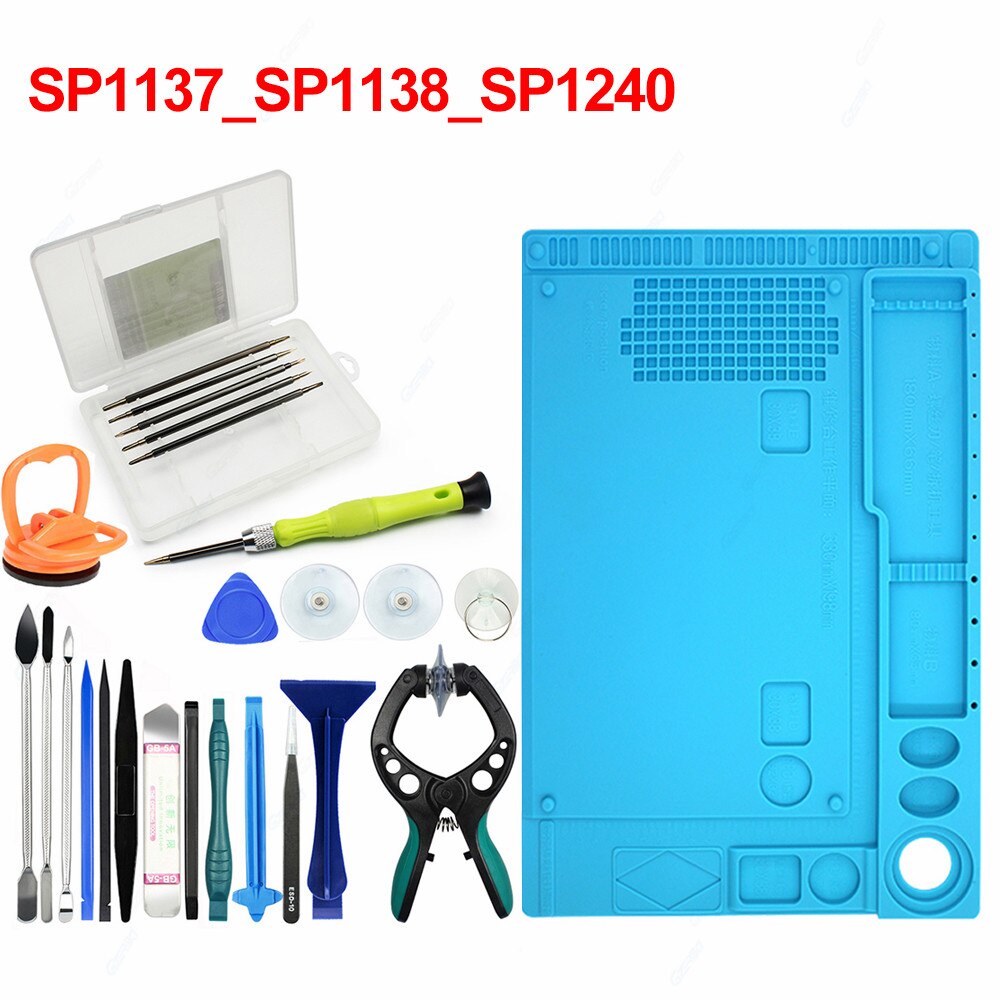 25 in 1 Smartphone Repair Tools Set With Repair Insulation Pad Screwdriver Kit For Xiaomi Samsung S7 S6 Cell Phone Repair Kit: 25PCS