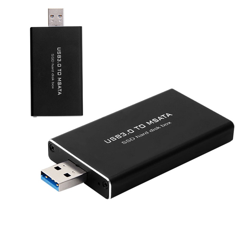 5Gbps USB 3.0 to mSATA SSD Enclosure USB3.0 to mini-SATA Hard Disk adapter M2 SSD External HDD Mobile Box