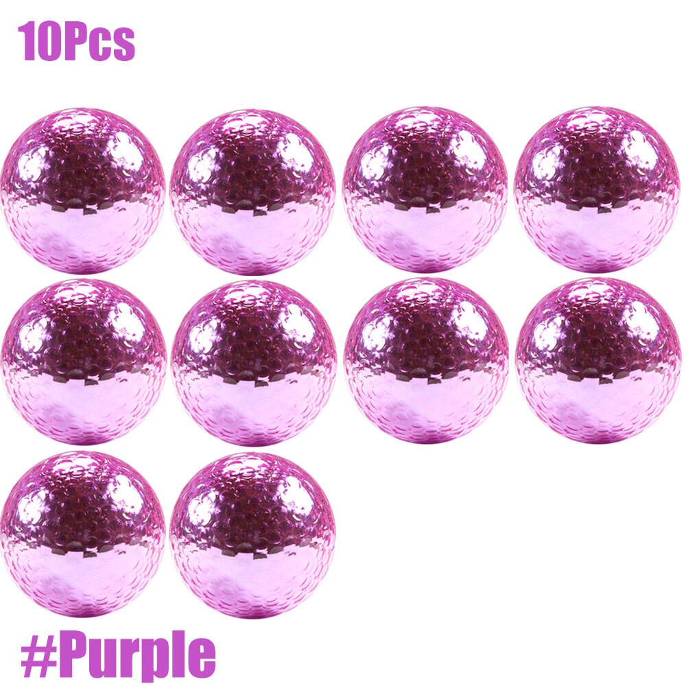 GLOOF 10 pezzi diametro circa 42.7mm palline da Golf, pallina da Golf a lunga distanza per il gioco del tiro di Golf: Purple