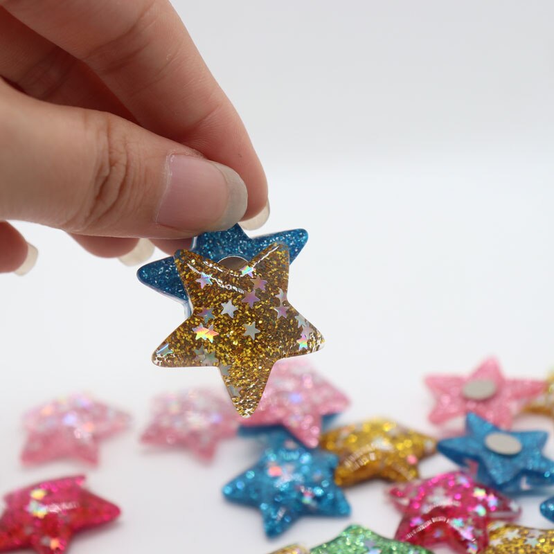 Imán de nevera brillante para niños, pegatina magnética colorida para decoración de pizarra blanca, adhesivo , resion ESTÉREO