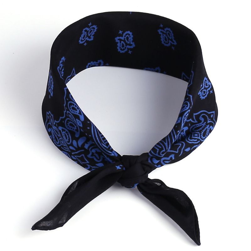 Etniczne kolorowe słonecznik podwójne z tkaniny tureckiej w kwiaty dla obu płci bawełna kwadratowy szalik motocykl z pałąkiem na głowę Bandana biodro-chmiel opaska krawat