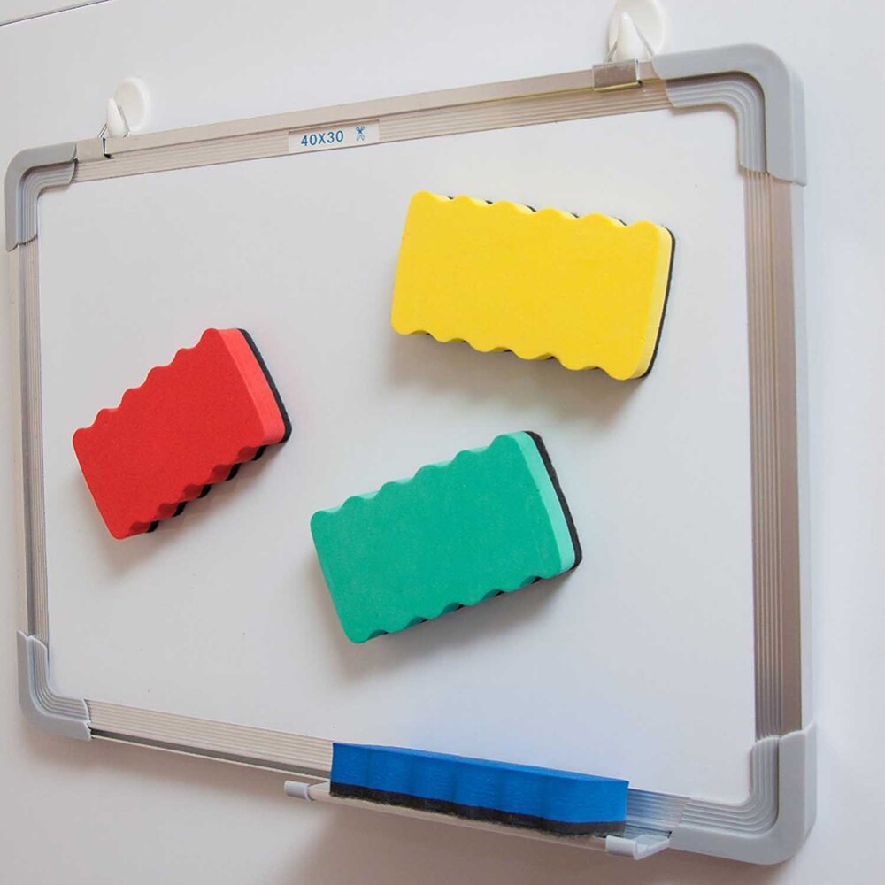 8 pcsmuti colormagnetic whiteboard suddgummi kontorsskola markör tavla renare suddgummi torka student brevpapper leverans