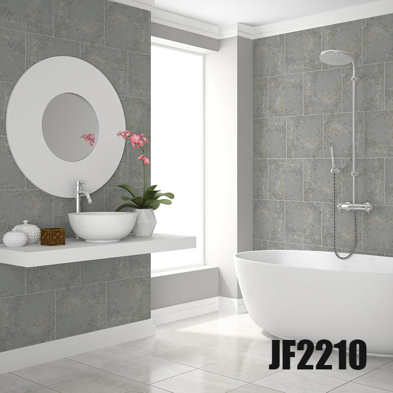 2Pcs Marble Grain Tile Stickers Waterproof Self-Adhesive PVC Wall Floor Stickers Wallpapers for Home Decor 30x30cm QJS S: jf2210