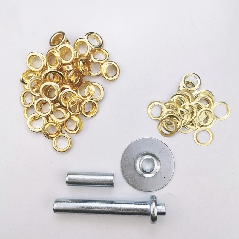 Grommet Tool Kit, Grommet Setting Tool 60 Sets Grommets Eyelets (1/2 Inch Diameter) For Leather Canvas Shower Curtains Retail