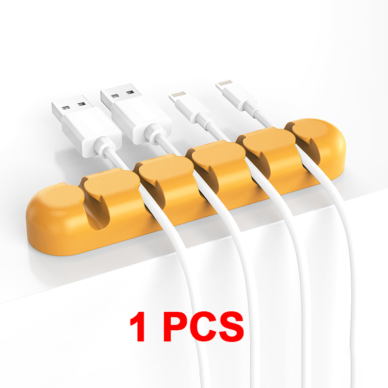 ORICO Cable Organizer Colorful Stand Protector Cord Storage Silicone Cable Organizer Desktop Organizer Cable Management Tape: Multicolour