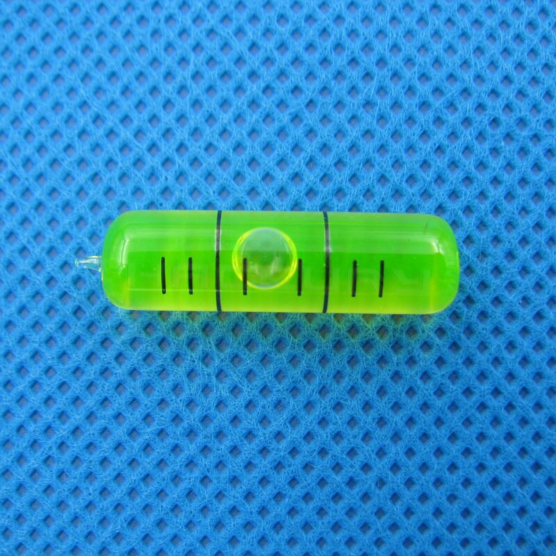 8*28mm Glass Tubular Bubble Level Glass spirit level vial Green Color Accuracy 6&#39;/2mm