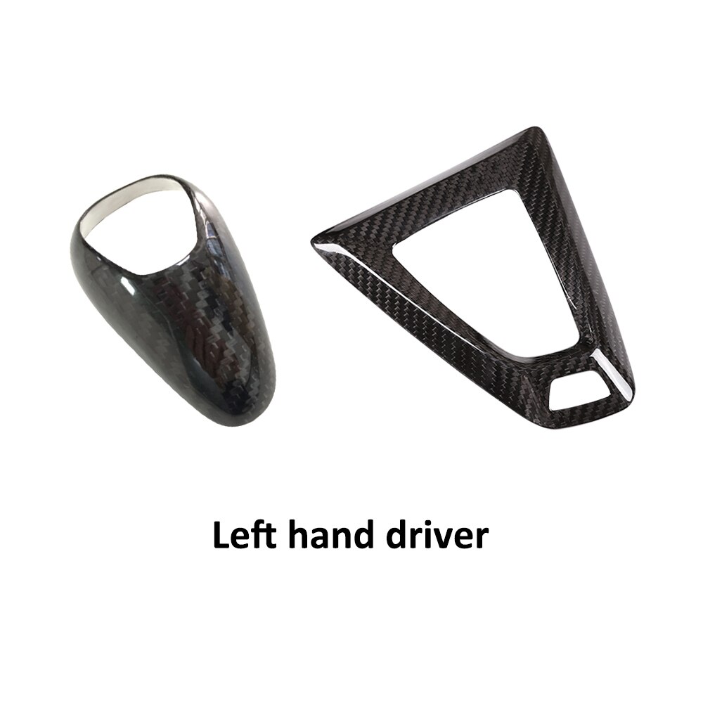 Koolstofvezel Versnellingspook Sticker En Panel Trim M-Sport Stijl Voor Bmw M2 F87 M3 F80 M4 f82 F83 M5 M6 F10 F12 X5M X6M: left hand driver