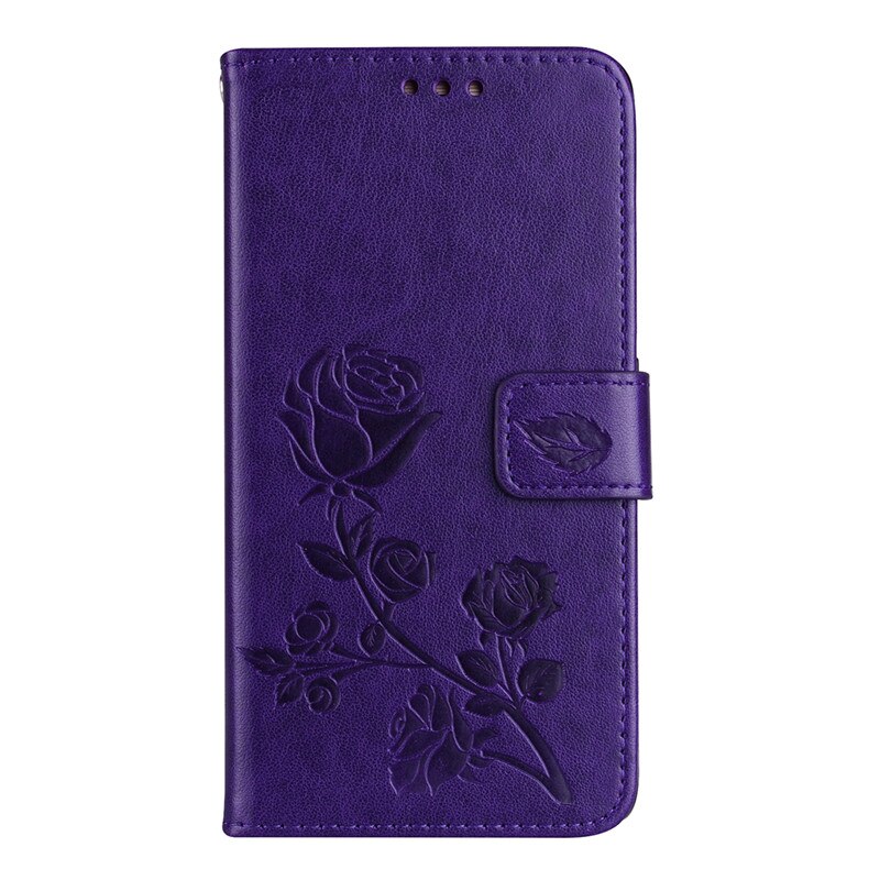 Veske til huawei  p9 lite vns -l21 vns -l31 p9 lite deksel veske coque for huawei  p9 lite lær flip veske til huawei  p9 lite: Lilla