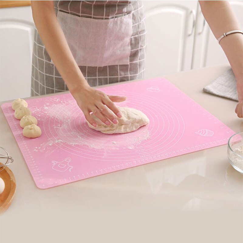 50x40 cm Silicone Kitchen Kneading Dough Mat Cookie Cake Baking Mat Tools Thick Non-stick Rolling Mats Pastry Accessories Sheet