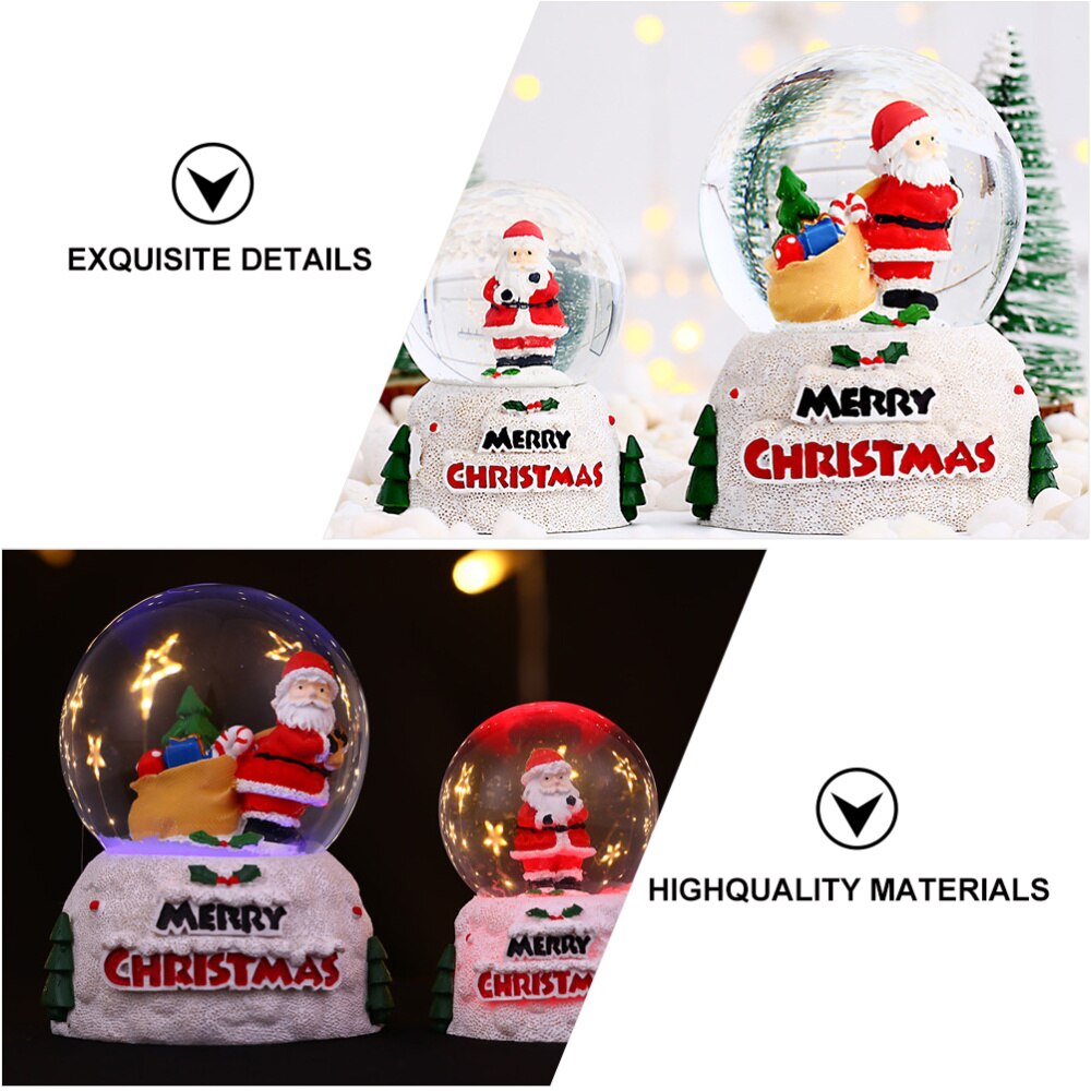 Modieuze Exquisite Praktische Feestelijke Mooie Kerst Bal Lichtgevende Glazen Bol Kristallen Bol