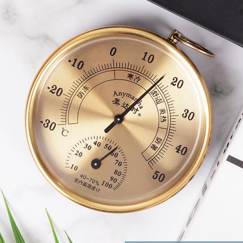 Thermometer hygrometer analoge temperatuur- en vochtigheidsmonitor voor slaapkamer woonkamer kantoor school