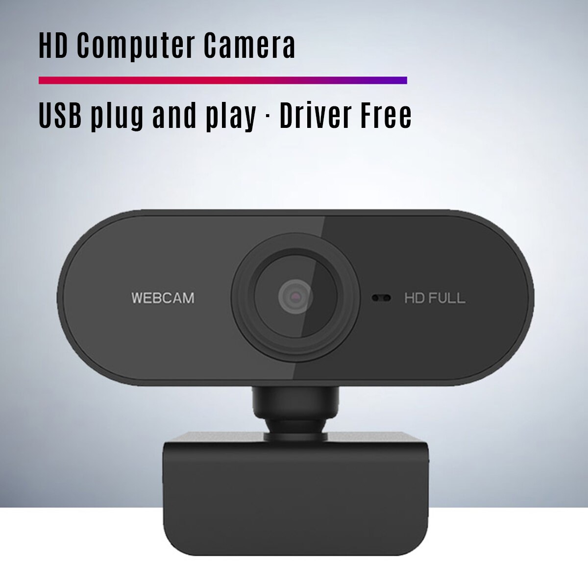 Videocamera per Computer HD 1080P videocamera per videoconferenza Webcam 2 Mega Pixel messa a fuoco automatica con microfono per videoriunioni Online