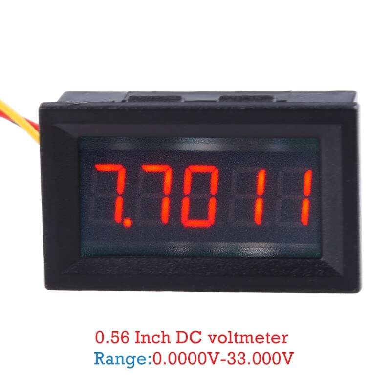 Voltmètre Numérique Digital Bleu DC 0-33V - Précision 5 Digits, Pour Tableau De Bord, Neuf