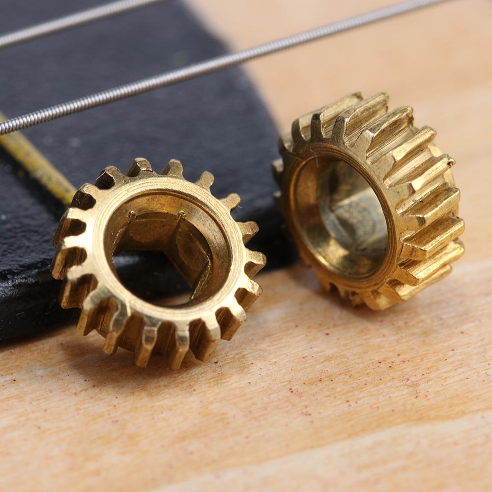 6 stk sekskantede åbne gear tunere tuning pinde maskine hoveder montere hex hole 1/18 gear til guitar instrument