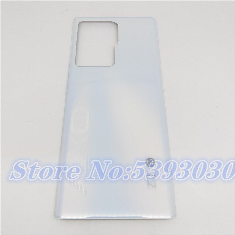 Originele Voor Zte Axon 30 Ultra Glas Back Battery Cover Reparatie Vervangen Telefoon Achterklep Case + Camera Lens: White No camera