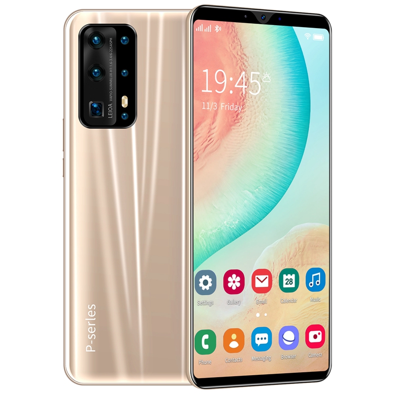 P43 Smart Phone 5.8 Inch MTK6572 Dual Core 512MB+4GB Memory Dual Card Dual Standby Android4.4 Mobile Phone EU Plug: gold