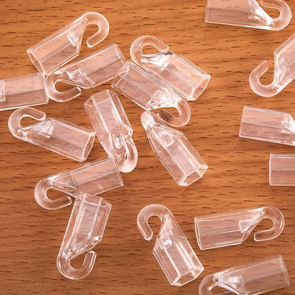 6Pcs Venetian Blinds Pulling Rod Transparent Curtain Vertical Wand Accessory