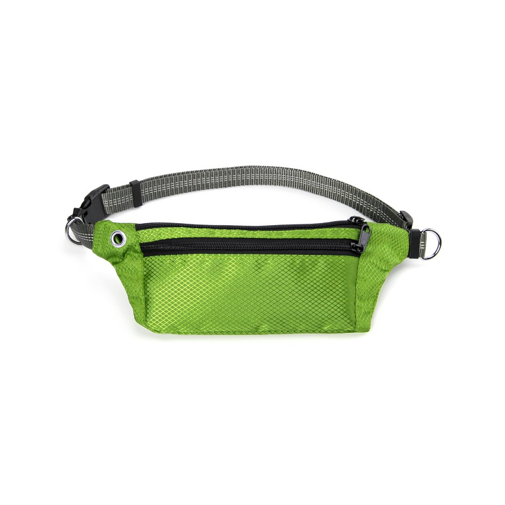Multi Function Dogs Leash Waist Pocket Waterproof Hands Free Dog Belt Running Product Elasticity Adjustable Waist Dog Leashes: Green