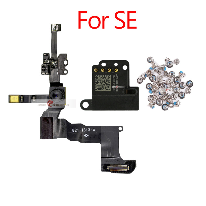 3pcs/set earpiece+Full screws For iPhone 5 SE 5s 5G 5C Front Camera Proximity Sensor Flex Cable