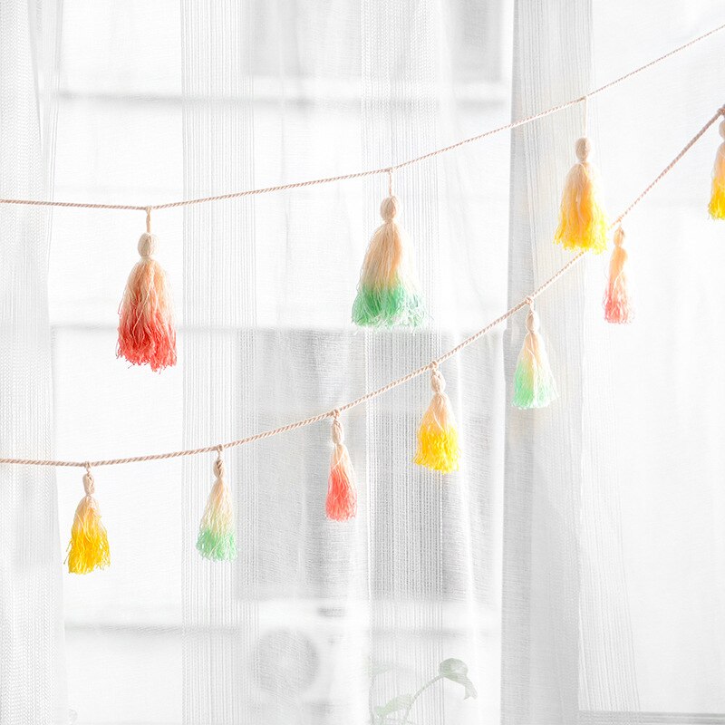 Kleurrijke baby klamboe accessoires tie dye hangende decoratie kinderkamer kinderbed tentnet gordijn decoratie ornamenten