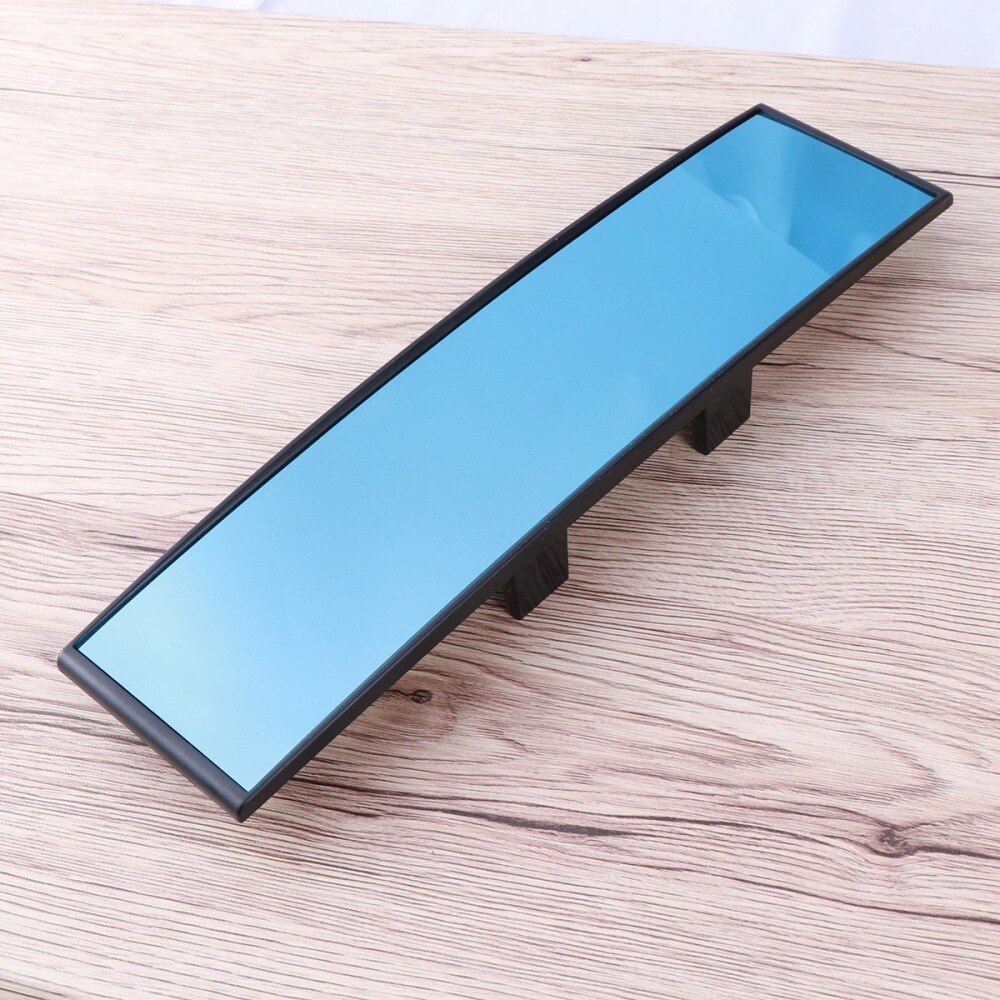 Universal Car Rear View Mirror Wide Angle Panoramic Anti-dazzling Interior Rearview Mirror Large Vision 300x75mm Curved Mirror (