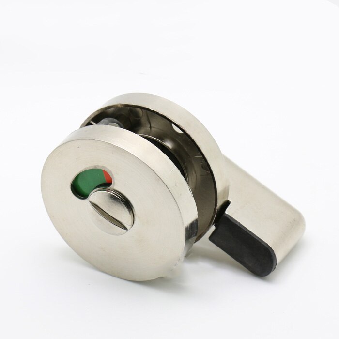 1PC Zinc alloy WC Toilet Handle Door Lock with Red or Green Tips for Bathroom Accessory Public Toilet DIY