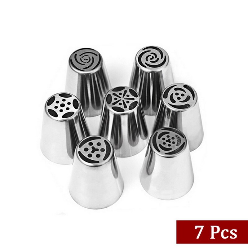 8 Stks/set Russische Piping Tips Icing Piping Tip Set Taart Decoreren Leveringen Decoratie Tips Bal Piping Tips Cake Decorating Tool
