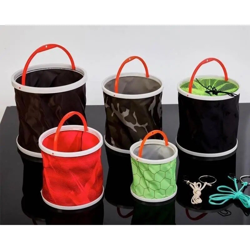 Foldable Fishing Bucket Folding Water Bucket Multifunctional Convenient Car Barrel Fishing Supplies Ultra-light