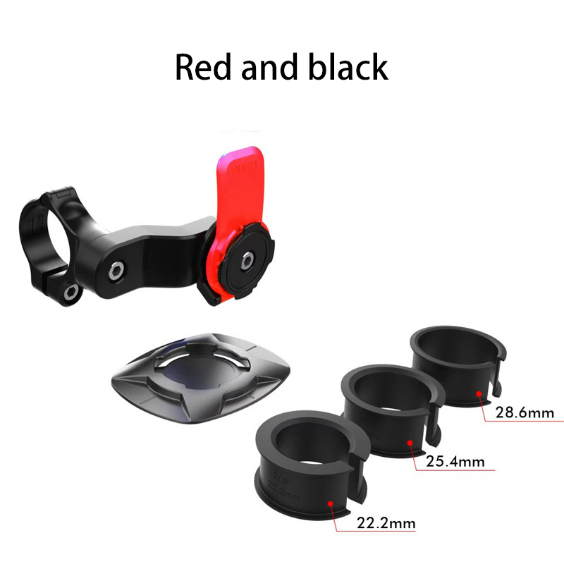360° Rotatable Motorcycle Bike Phone Holder Stand Bicycle Phone Bracket Vibration Damper Bike Holder Navigation Car Accessories: Branco