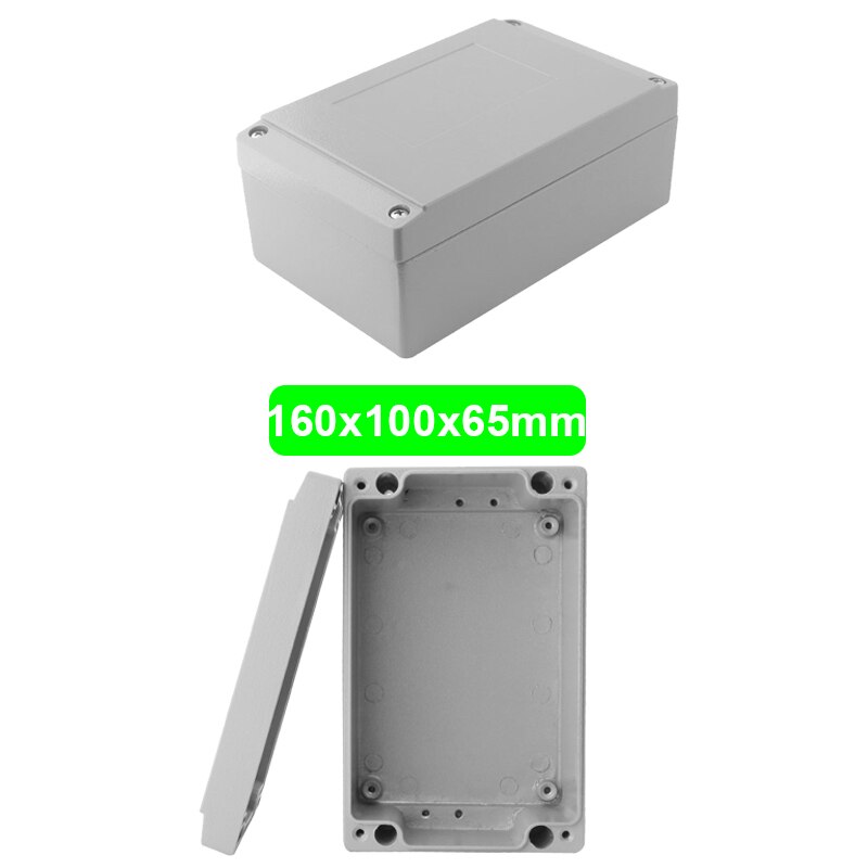 Industry IP66 Waterproof Cast Aluminum Junction Box for electronic project Outdoor Explosion-proof Electrical Enclosure Case: 160X100X65mm(LxWxH)