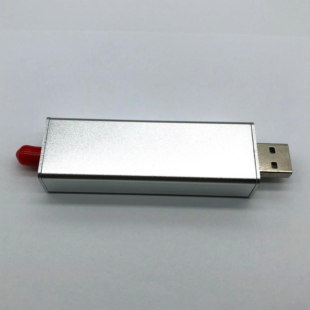 0.1MHz-1.7GHz TCXO RTL SDR Receiver R820t2 USB RTL-SDR Dongle with 0.5ppm TCXO SMA MJZSEE A300U Tester - Silver