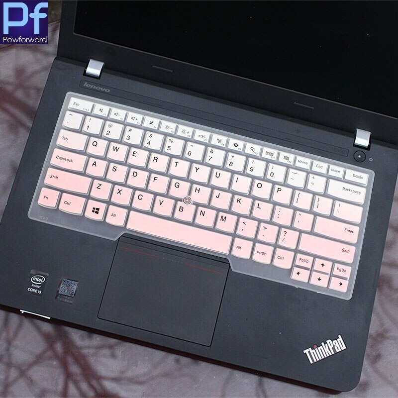 Dla Lenovo Thinkpad E14 2020 silikonowa klawiatura laptopa obudowa ochronna E 14: fadepink