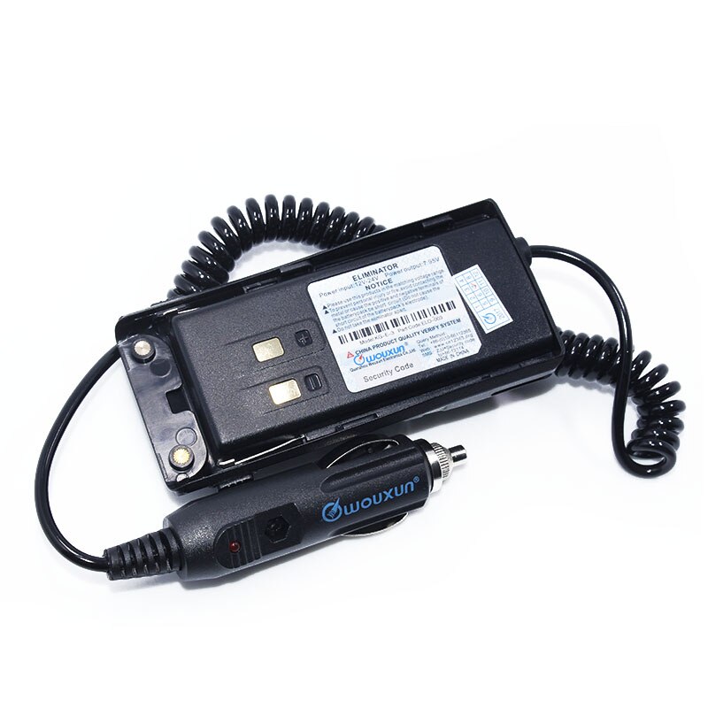 Wouxun-cargador de coche Original, eliminador de batería para walkie-talkie Wouxun, transceptor de Radio de KG-UV9D, KG-UV9D Plus, Radio portátil