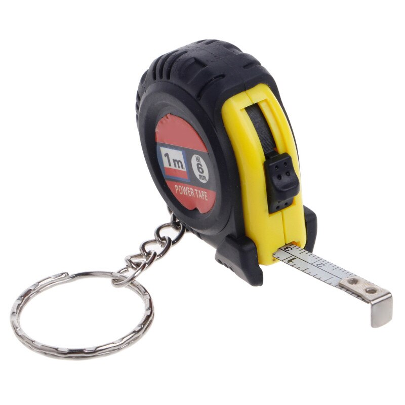 Mini Retractable Ruler Meetlint Sleutelhanger Pocket Size Metric Sleutelhanger Sleutelhanger Auto-Styling Intrekbare Meetlint