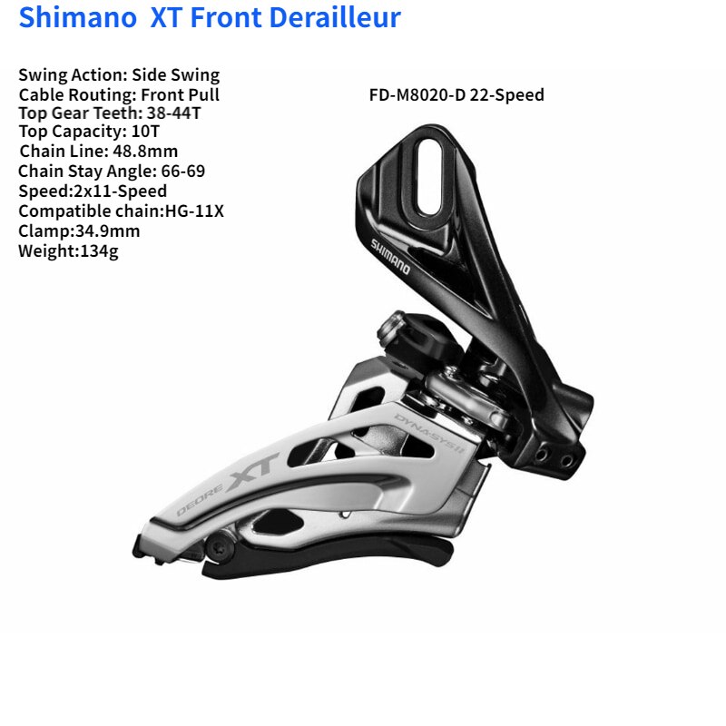 Shimano XT FD M8000-H M8025-H M8020-H M786 M781 M8025-D M8020-D M786-D M780 T780 3x10 2X11 3X11 2X10 M8025 desviador: M8020-D