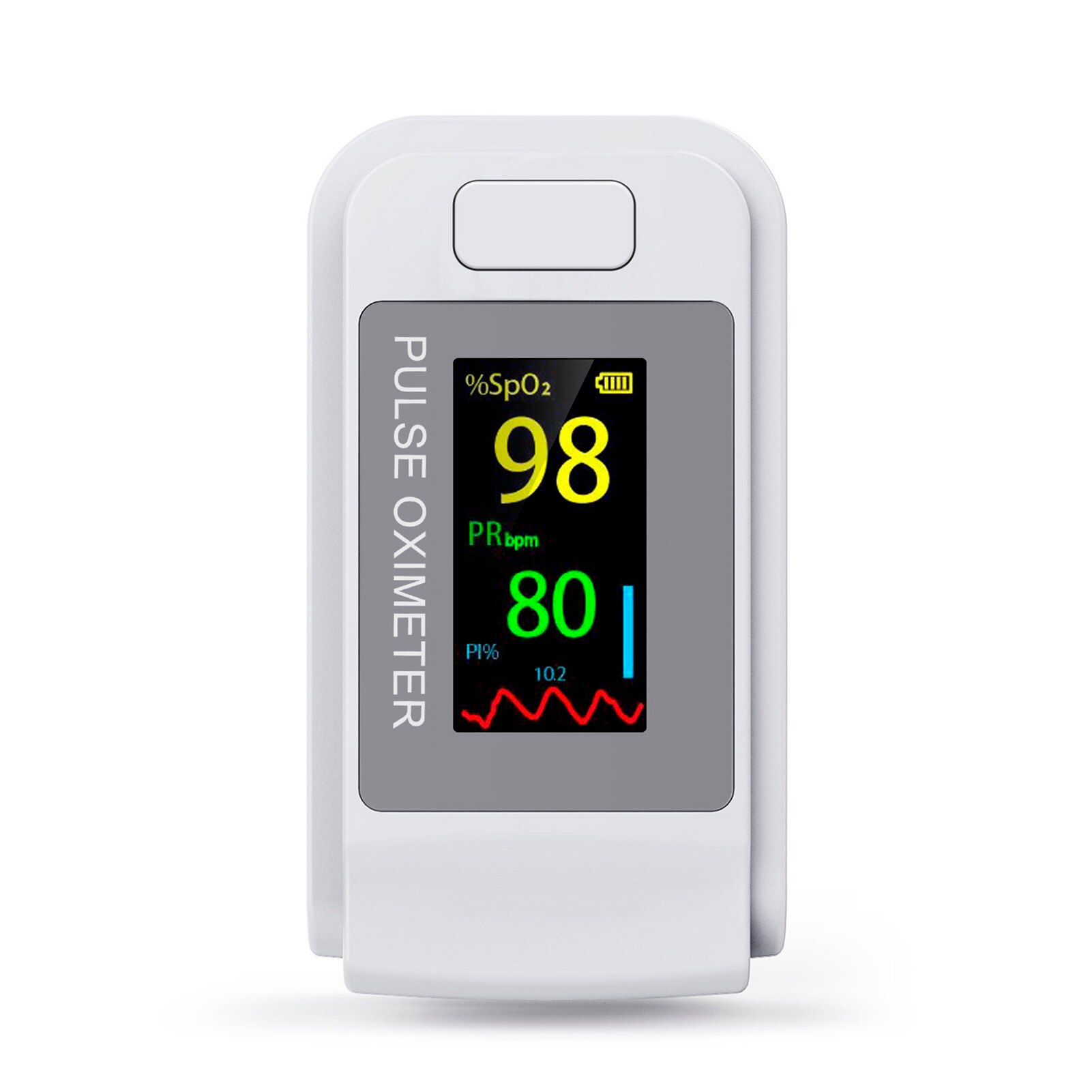 Draagbare Bloed Zuurstof Vinger Pulse Digitale Vingertop Oximeter Zuurstofverzadiging Meter Vinger Monitor Oximetro (Geen Batterij)