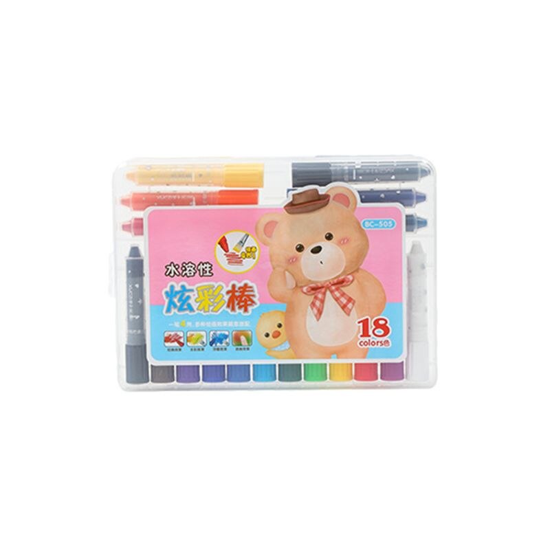 12/18/24/36 Colors Wax Crayon Oil Pastel Pen Candy Color Drawing Painting Graffiti Student Stationery Art Supplies: 18 Colors