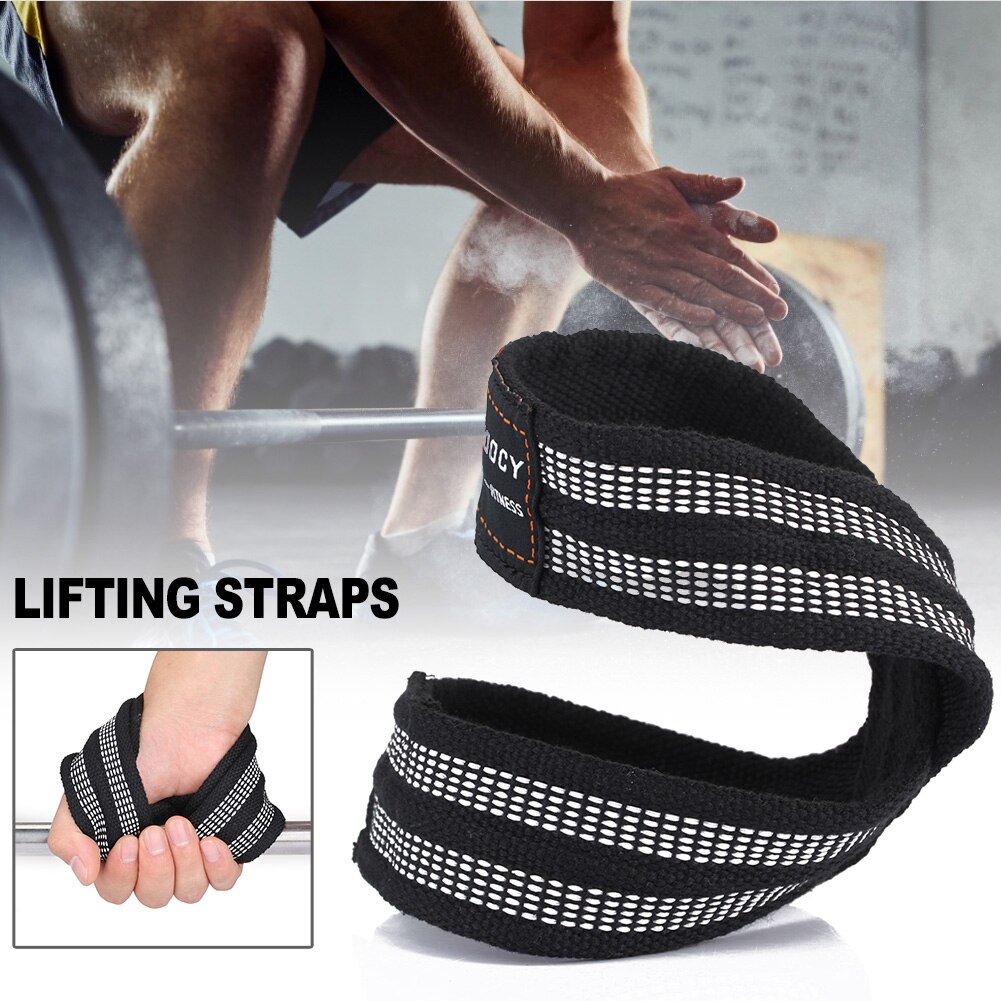 2 stk gym kraftløftning fitness nylon wrap wrap stropper figur 8 beskyttelse vandret bar anti-slip håndled støtte løft