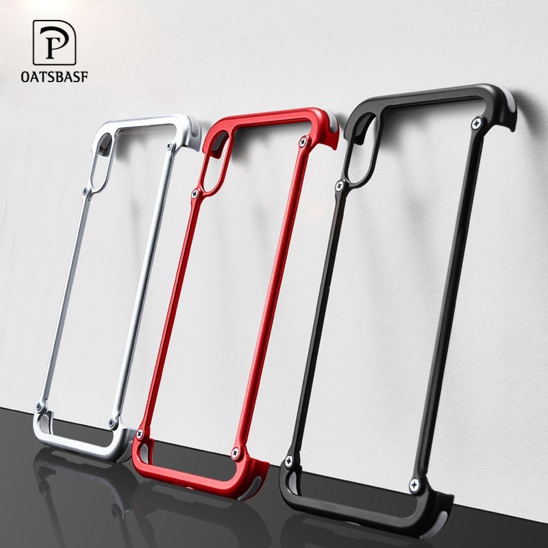 OATSBASF Original Airbag Metal Case For Xiaomi MI 8 Case Personality Metal Bumper Cover for Xiaomi mi8 case Luxury Shell