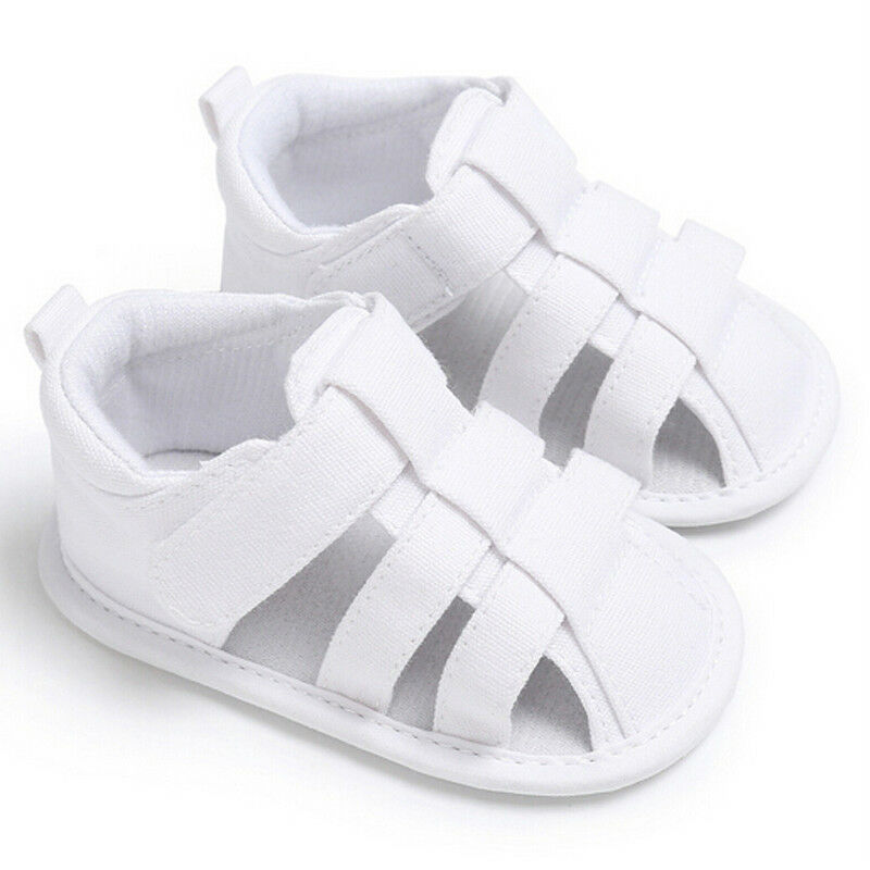 Zomer Kinderen Schoenen Mode Canvas Zoete Kinderen Sandalen Voor Jongens Meisjes Peuter Baby Ademend Hol Uit Schoenen: WHITE / 13