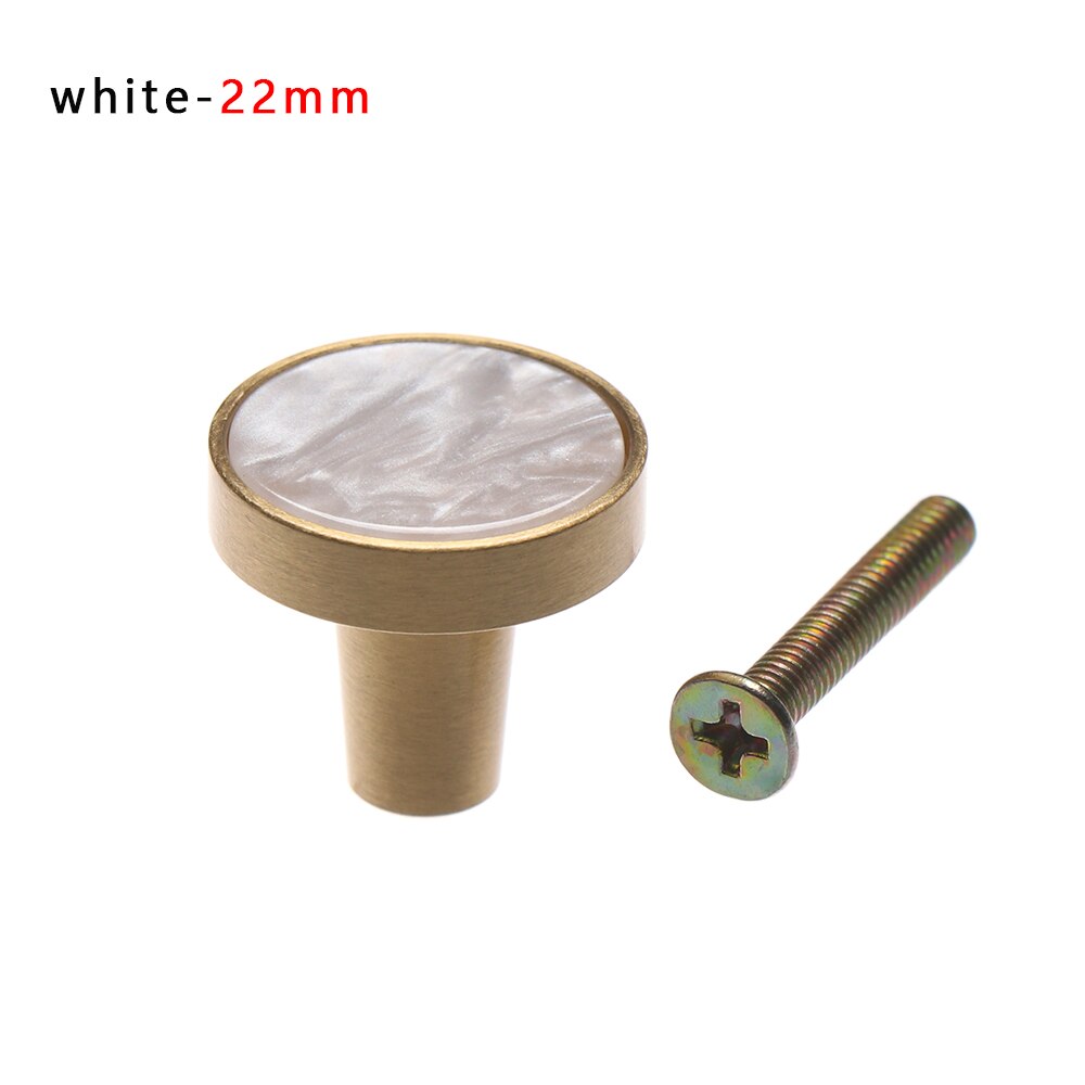Shell pattern handles Door Knobs Handles For Cabinet Cupboard Zinc Alloy Furniture Drawer Pulls Furniture Accessories: white 22mm