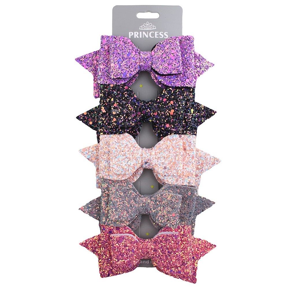 5pcs/lot Bows Snaps Hair Clip Girls Baby Kids Hair Accessories Alligator Clips