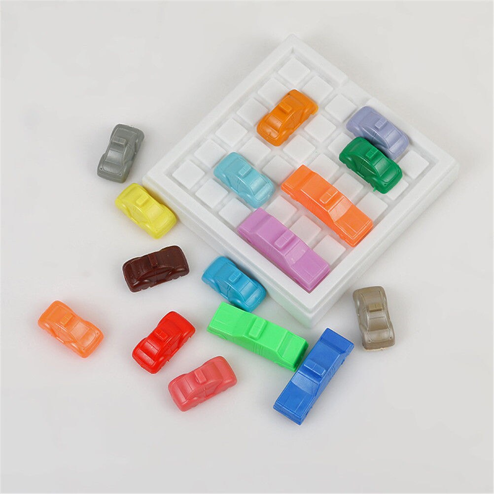 1 Set Verkeer Jam Slide Auto Brain Teaser Puzzel Plastic Auto EEN Kinderen Speelgoed IQ Spel Speelgoed