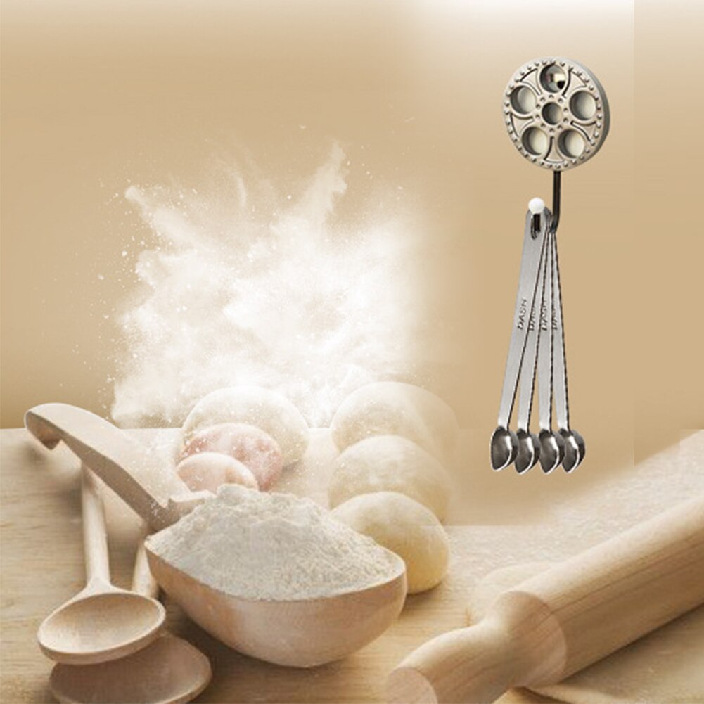 4 pièces assaisonnement mesure précis mesure cuillère acier inoxydable outil de cuisson Portable alimentaire Volume suspendu résistant à la chaleur