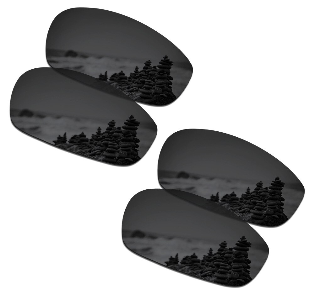 SmartVLT 2 Pairs Gepolariseerde Zonnebril Vervanging Lenzen voor Oakley Split Jacket Stealth Zwart en Stealth Zwart