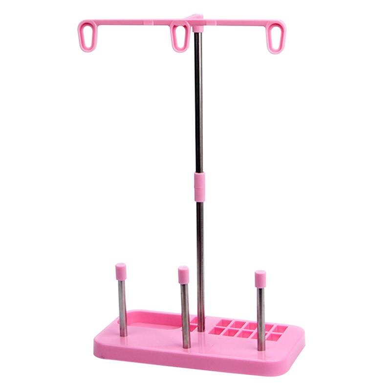 1 pc sytrådstativ husholdnings universal universal holdbar 3 spoler stand trådholder til ser symaskine
