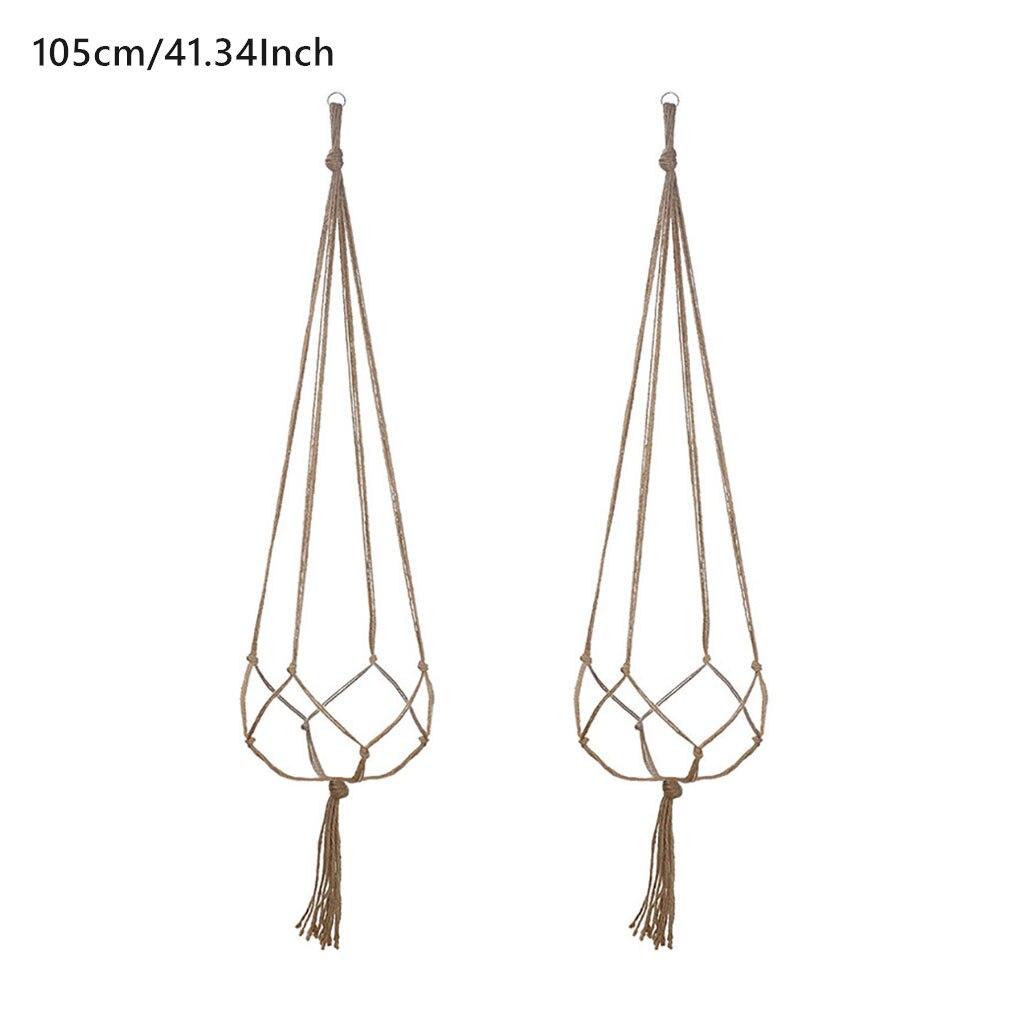 2 pièces plante cintre Pot de fleur coton corde mur porte-plante intérieur décor à la maison pour intérieur extérieur Pots de fleurs #40: B