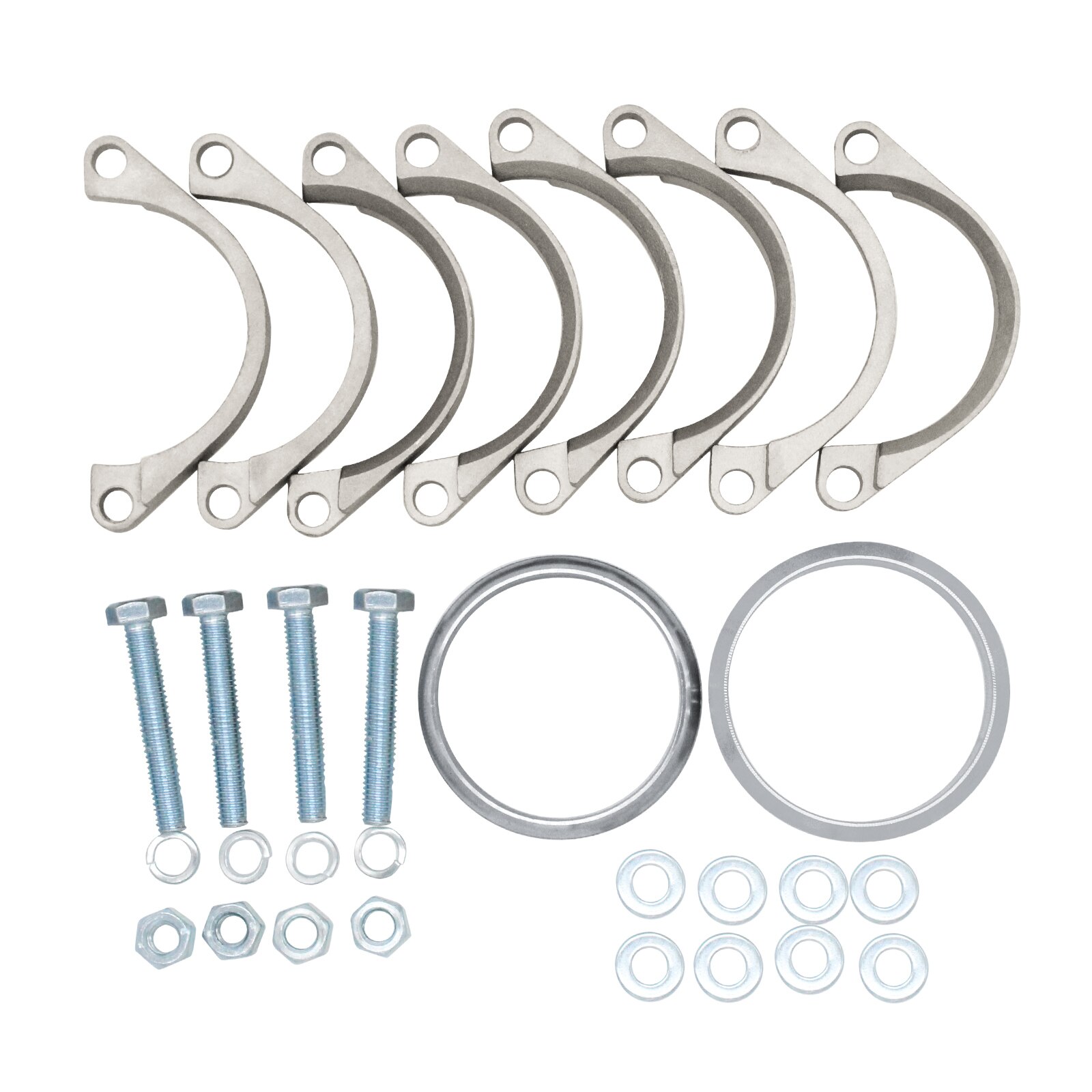 Exhaust Flange Repair Pipe Kit Metal Exhaust Flange Muffler Back Box Repair Clamp Brackets for BMW E46 M3 &amp; Z4M